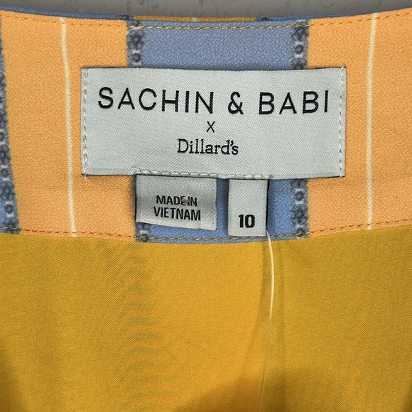 NWT Sachin & Babi x Dillard's Deanna Stripe Cuff Sleeve Mini Dress Size 10 - Picture 12 of 16